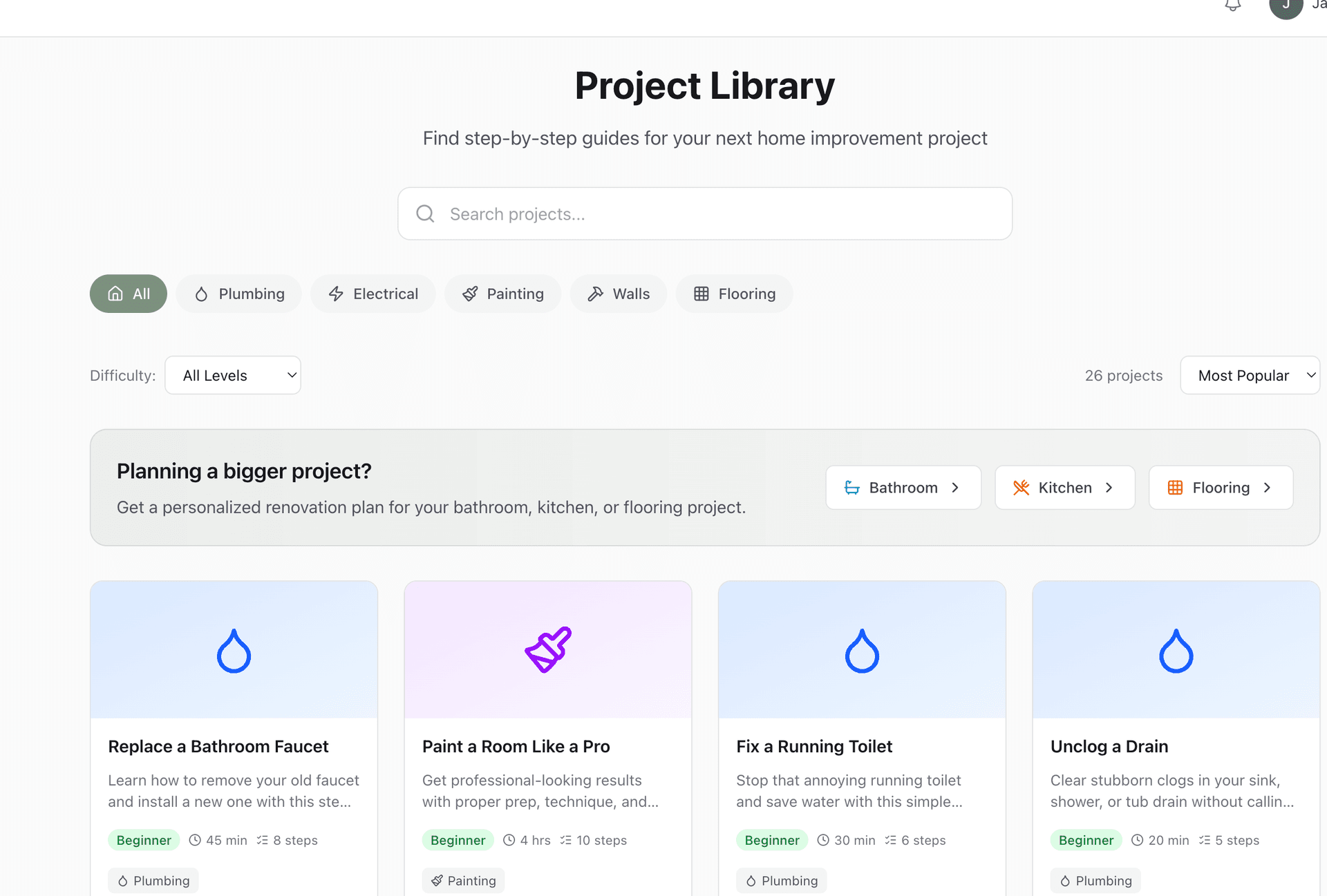 Smart Project Planning screenshot